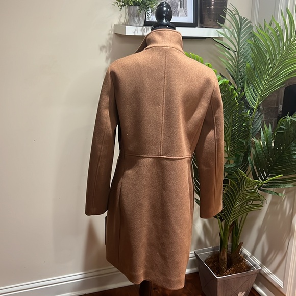 CALVIN KLEIN Walker Tobacco Melange Single-breasted Peacoat Infinite Stretch Lrg - Picture 12 of 12